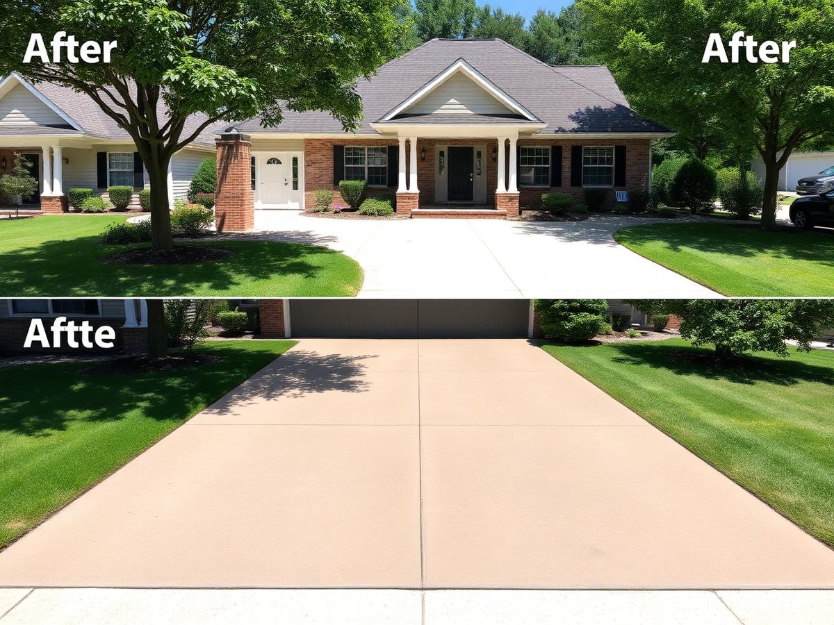 After — Driveway replacement — West Chicago