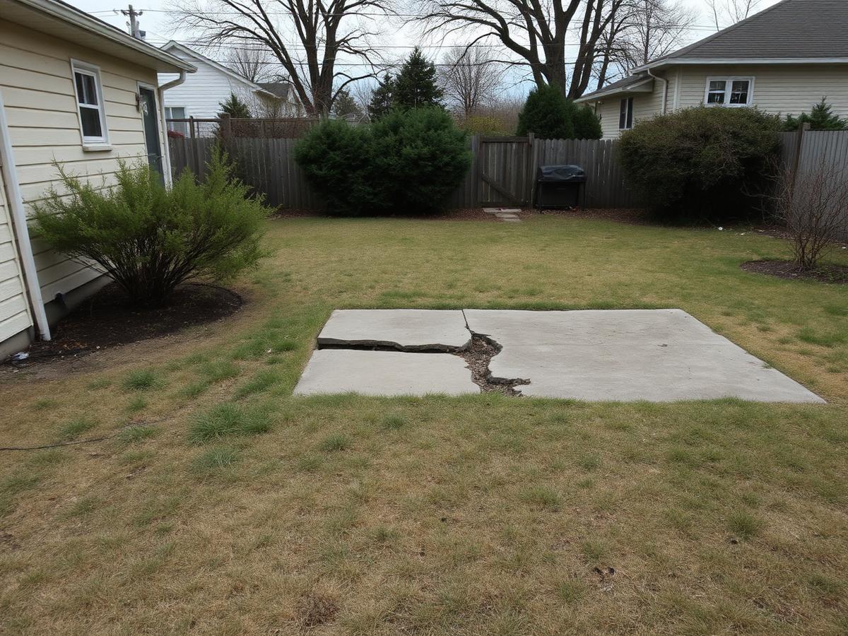 Before — Backyard remodel — Naperville